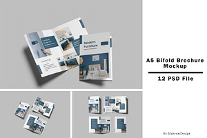 A5 Bifold Brochure Mockup