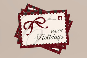 Happy Holidays Greeting Card, a Card Template by graphicook