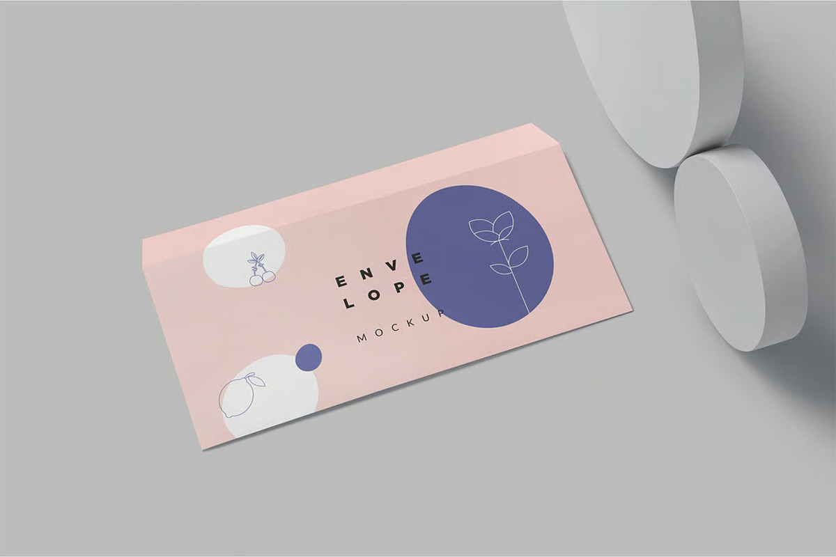 Business Size Envelope Mockups, an Advertising Mockup by megostudi0 (Photo 2 of 6)
