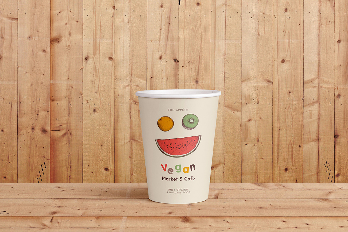Vegan restaurant identity creator, a Food Illustration by Alfazet Chronicles (Photo 3 of 12)