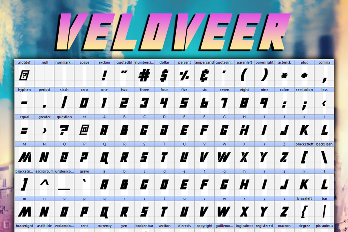 VeloVeer Typeface, a Sans Serif Font by Fontastic Ventures (Photo 3 of 5)