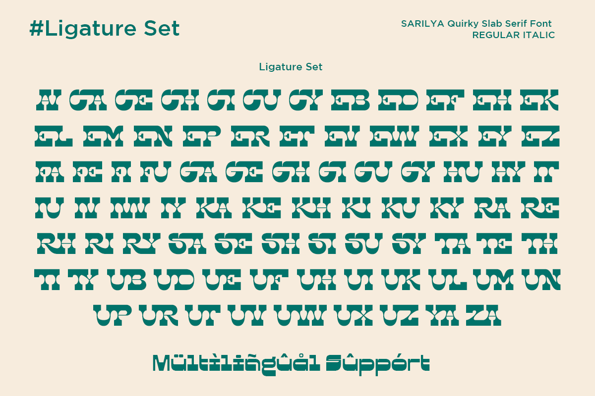 Sarilya - Quirky Slab Serif, a Font by Say Studio (Photo 11 of 11)