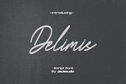 Delimis Script Font, a Script Font by JNJ Studio (Thumbnail 1 of 10)
