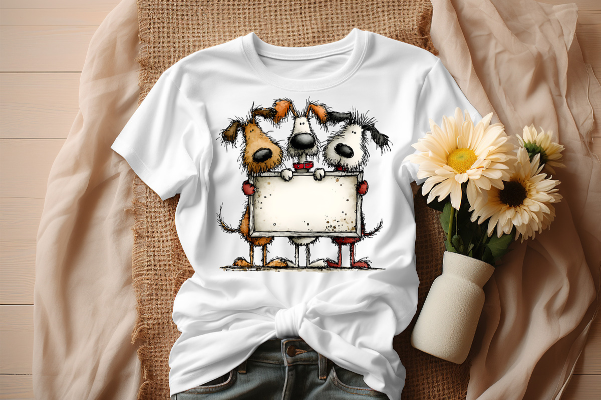 Christmas Whimsical Dogs Clipart, an Illustration by Craft Nest (Photo 3 of 8)