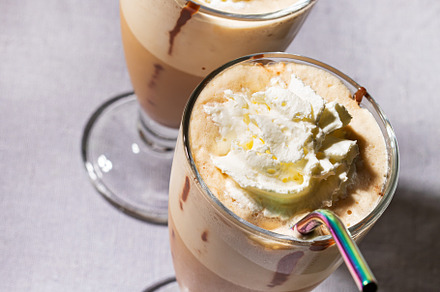 Freddoccino, frappuccino coffee drink