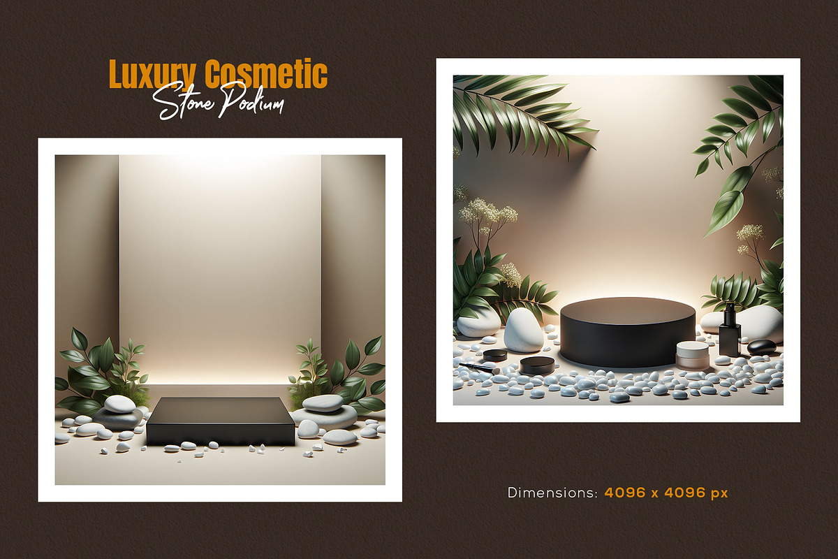 Luxury Cosmetic Stone Podium Bundle, a Background Photo by zahidhossainalif (Photo 7 of 11)
