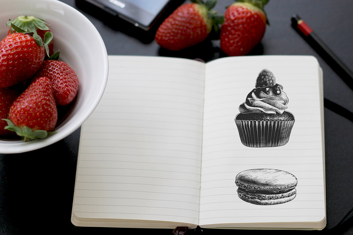 Bakery sketches and lettering, a Decorative Illustration by Akimo Mia (Photo 9 of 10)