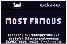 Most Famous font