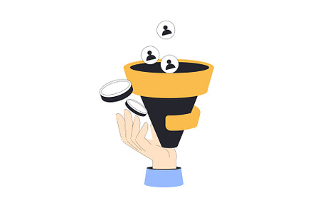 Business with Hand with Purchase, a Finance Illustration by TopVectors
