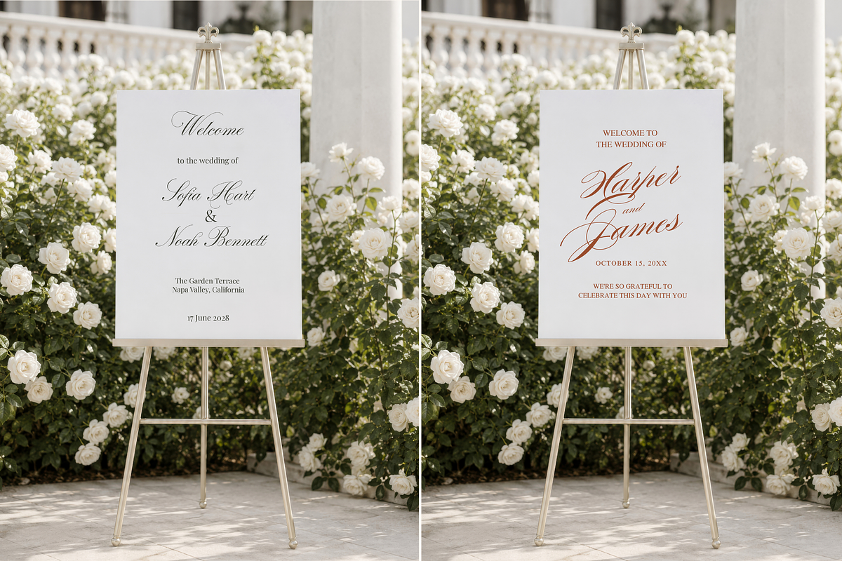 Floral Wedding Welcome Sign Mockup, an Advertising Mockup by Serenefeeling (Photo 2 of 7)
