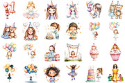 Birthday Girl Clipart, an Illustration by Sublimation Artist (Thumbnail 2 of 6)