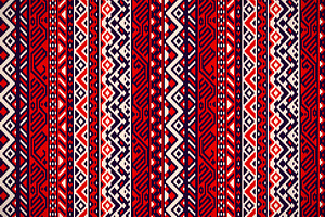 Ethnic Striped Geometric Pattern