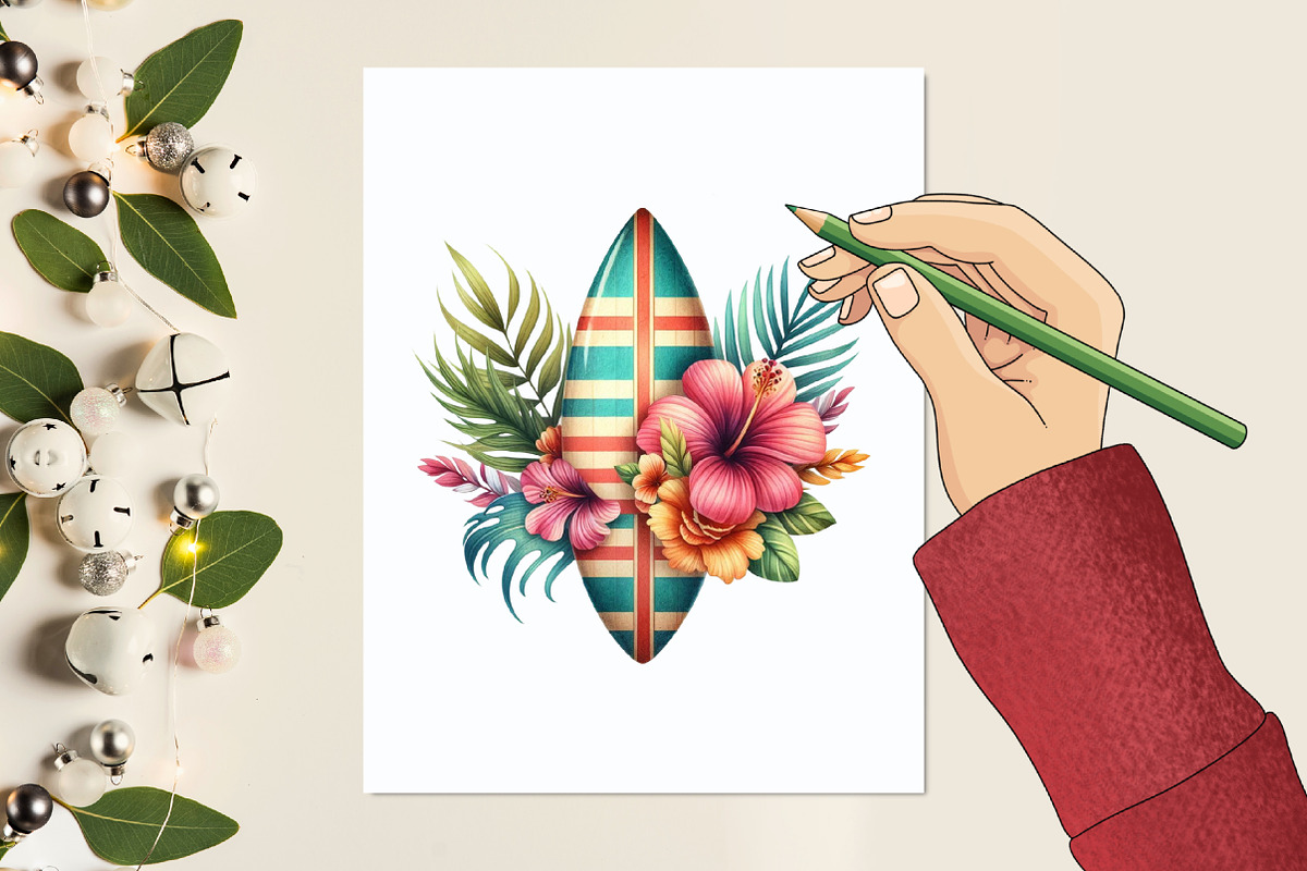 Cute Summer Beach Clipart, a Graphic by designcity5 (Photo 4 of 5)