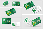Sim Card Mockup Set, a Print Template by Deeplab (Thumbnail 2 of 9)