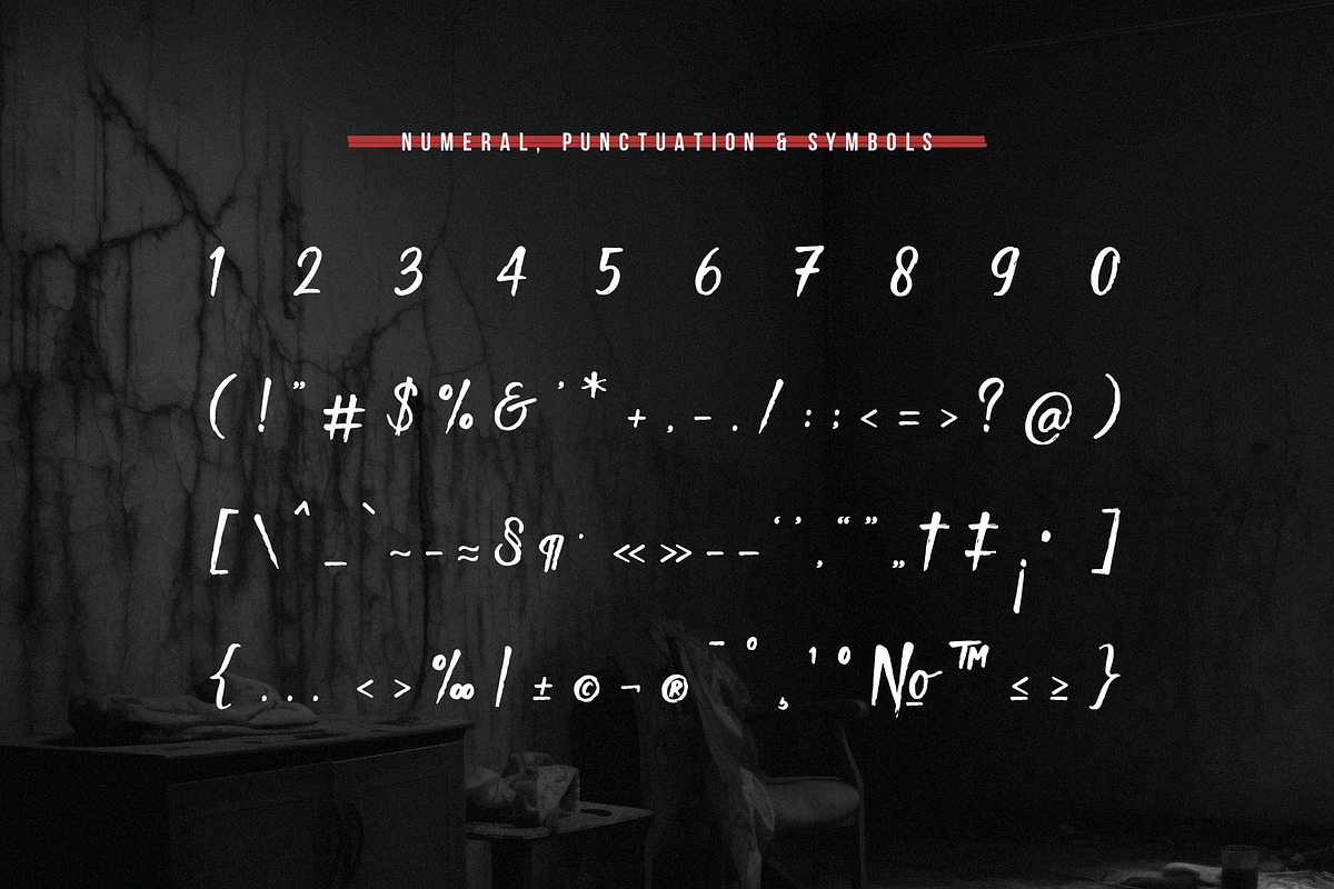 Death Rattle | Brush Horror Display, a Handwritten Font by Denustudios (Photo 11 of 14)