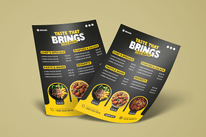 Restaurant Food Menu Design | Flyer, a Flyer Template by vectorlnk