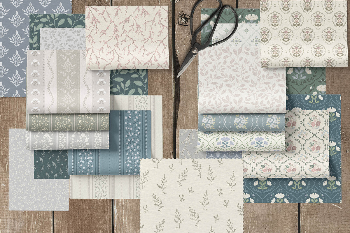 Vintage wallpaper pattern background, a Pattern Graphic by Cozy pattern shop (Photo 11 of 12)