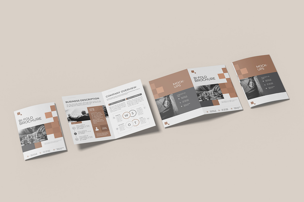 A4 Bifold Brochure Mockup Bundles, a Brochure Template by Graphic Aesthetic (Photo 11 of 20)