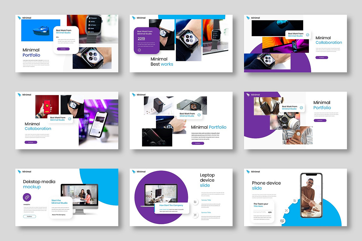 Minimal - Business Google Slide Temp, a Presentation Template by Dens Creative Studio (Photo 3 of 5)