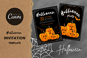 Halloween Party invitation, an Invitation Template by Thursdaypaper (Thumbnail 1 of 6)