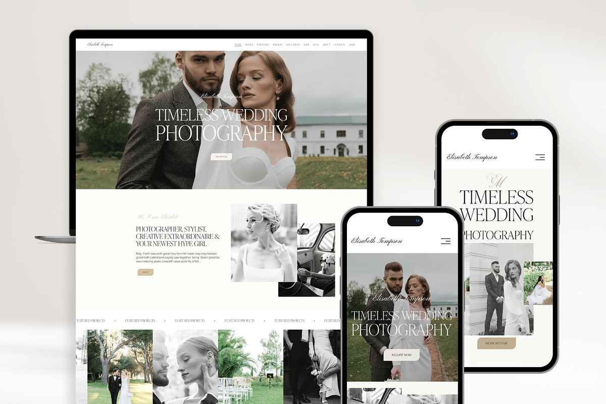 Squarespace photography template, a Squarespace Template by Presentibox (Photo 9 of 13)