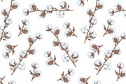 The branches of cotton, a Decorative Illustration by El Design (Thumbnail 5 of 5)