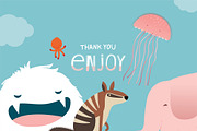 Animalia - Alphabet illustration Set, an Animal Illustration by Pingebat (Thumbnail 7 of 7)