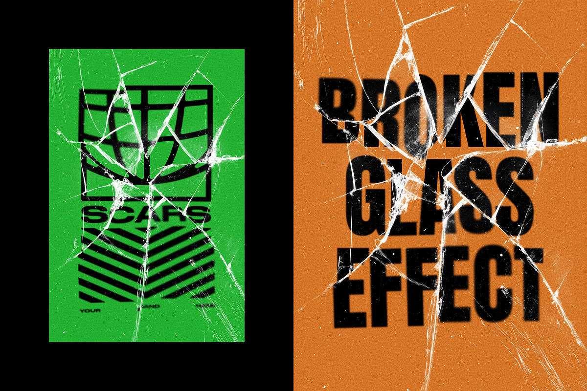 Broken Glass Text & Logo Effect, a Layer Style Add-On by Design Squad (Photo 3 of 5)