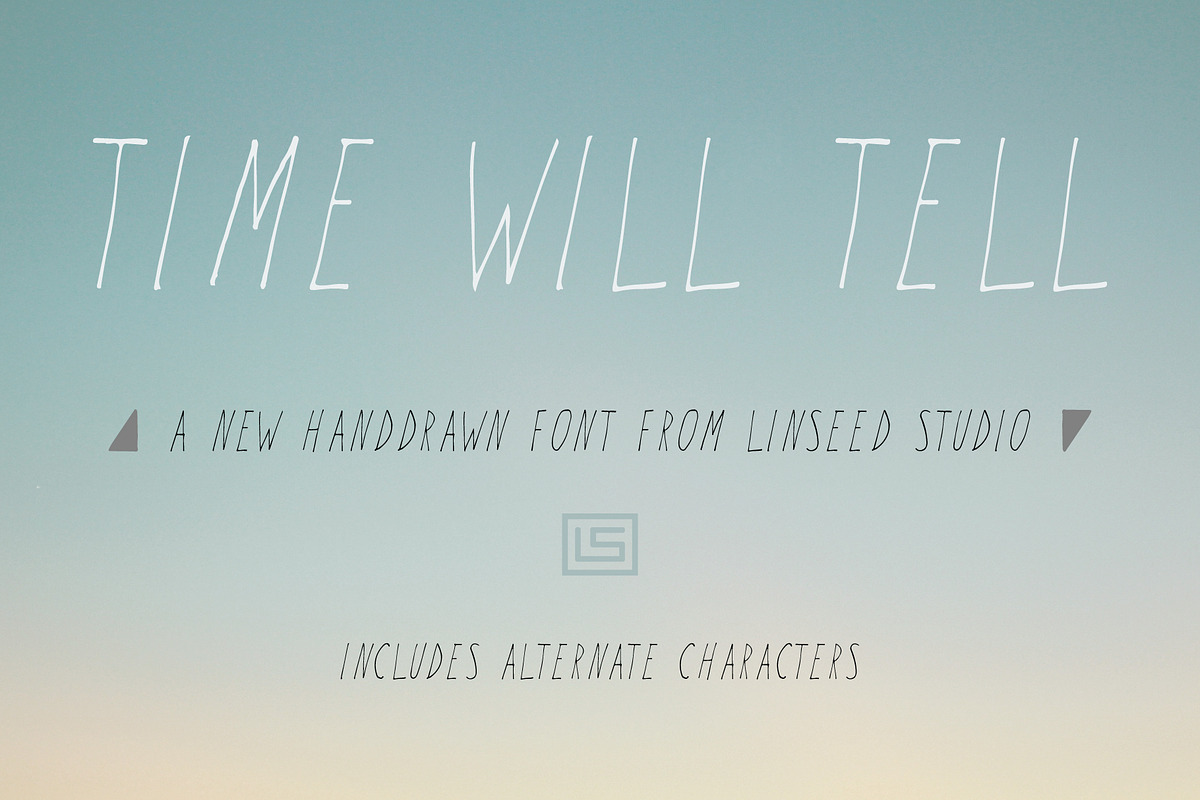 Time Will Tell Display Font