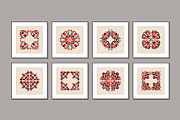 Folk Embroidery Printable Wall Art, a Background Graphic by C Design Studio (Thumbnail 6 of 13)