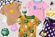 WATERCOLOR HALLOWEEN KIDS PATTERNS, a Pattern Graphic by alia.kurianova (Thumbnail 4 of 6)