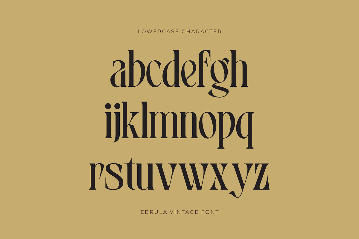 Ebrula Vintage - Classic Serif Font, a Serif Font by Nirmana Visual (Photo 3 of 9)