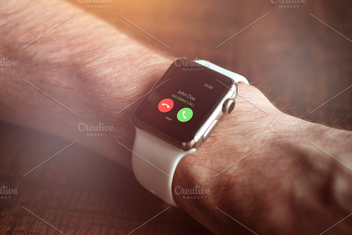 Smartwatch Mockups Bundle v1, a Wearable Device Mockup by Abstract Background (Photo 8 of 12)