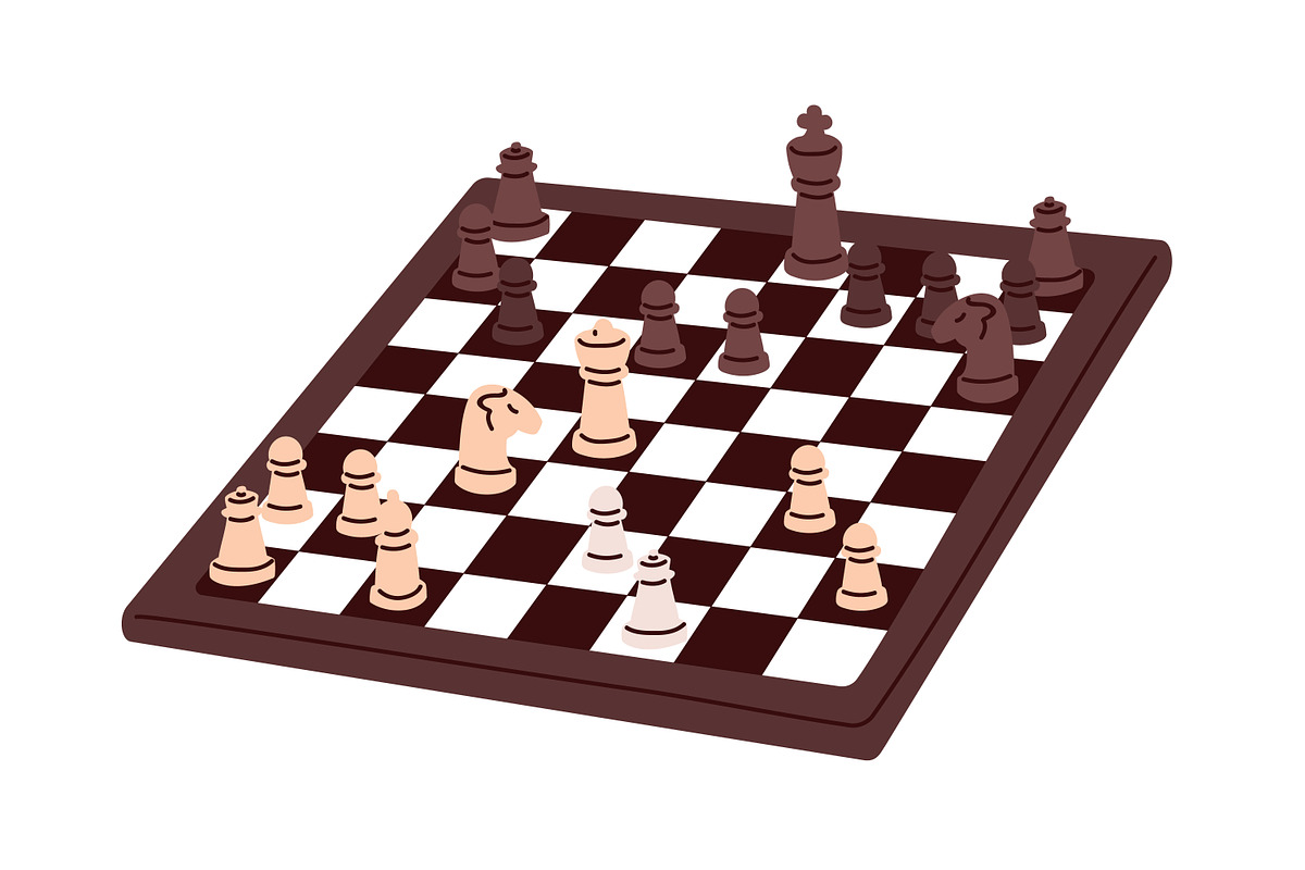 Chessboards with pieces. Chess game, an Object Illustration by Good Studio (Photo 4 of 4)