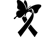 Breast Cancer Ribbon with Butterfly, a Seasonal Illustration by balal (Thumbnail 4 of 17)
