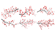Watercolor Heart Branches Clipart, a Decorative Illustration by stickermadness (Thumbnail 4 of 4)