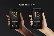 Hand Mockups iPhone 13 Pro, normal, an iPhone Mockup by Pierre Borodin (Thumbnail 2 of 10)