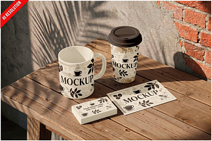 Coffee Mug Takeaway Cup Business PSD, a Cups & Container Mockup by Bruno's Shop