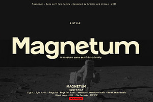 Magnetum - Sans Serif Font Family