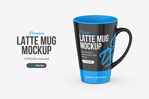 Latte Mug Mockup