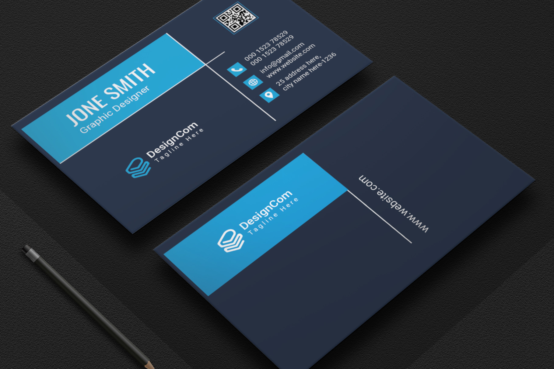 Blue Business Card