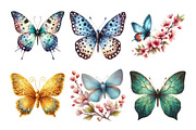 Spring Clipart Butterfly Clipart, an Illustration by Daily.Designs (Thumbnail 5 of 5)