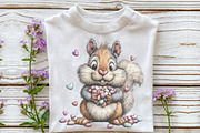 Whimsical Easter Squirrel Clipart, an Illustration by OK Design (Thumbnail 6 of 6)