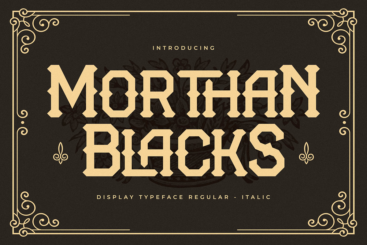 Morthan Blacks Display Typeface, a Serif Font by Storytype Studio (Photo 1 of 15)