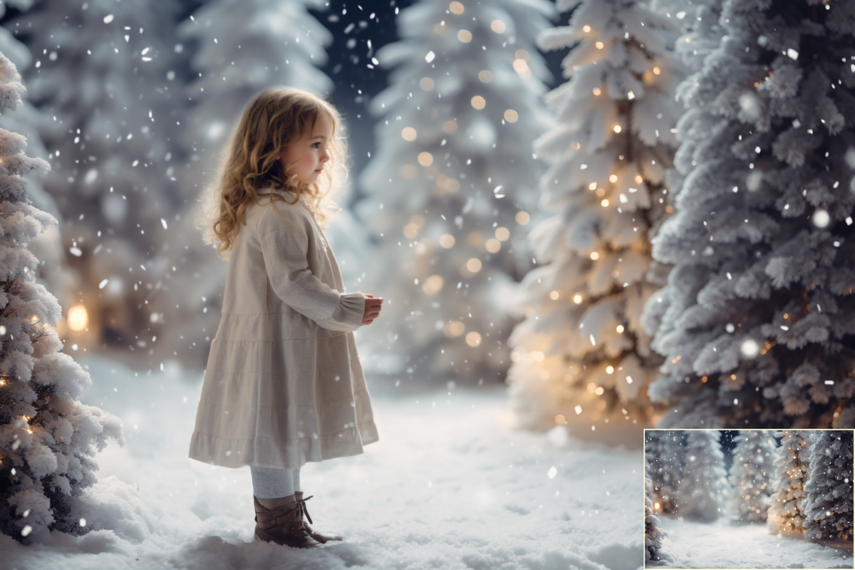 Christmas Forest backdrops, a Background Graphic by HappyNews (Photo 3 of 12)