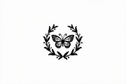 Rose Butterfly Wreath Silhouette —, an Illustration by Amazin_art (Thumbnail 19 of 25)