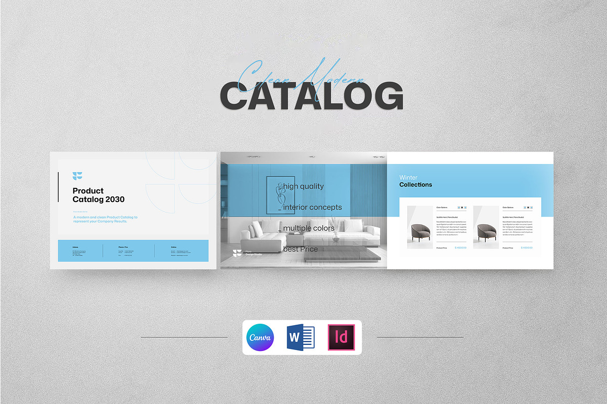 **FLORA | Product Catalog Template**, a Brochure Template by KreateTribe (Photo 1 of 9)