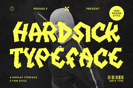 Hardsick - Display Typeface, a Symbol Font by Dryy.type
