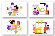 10 Eco Friendly Packaging, a Person Illustration by denayunebgt (Thumbnail 3 of 4)