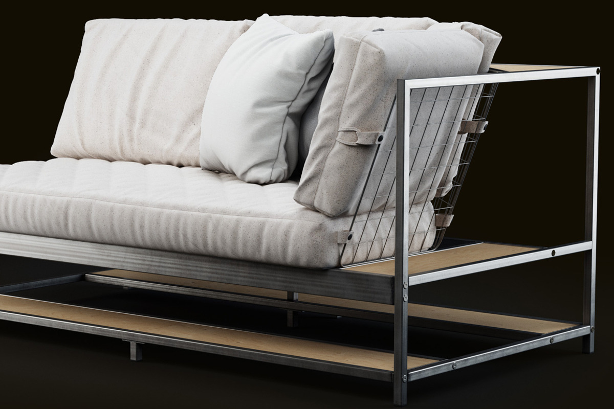 IKEA Ekebol Sofa, a Furniture 3D Model by dk 3d models